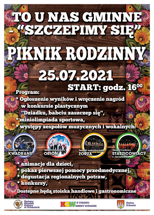 Piknik Rodzinny. "To u nas gminne - szczepimy się" - 25.07.2021