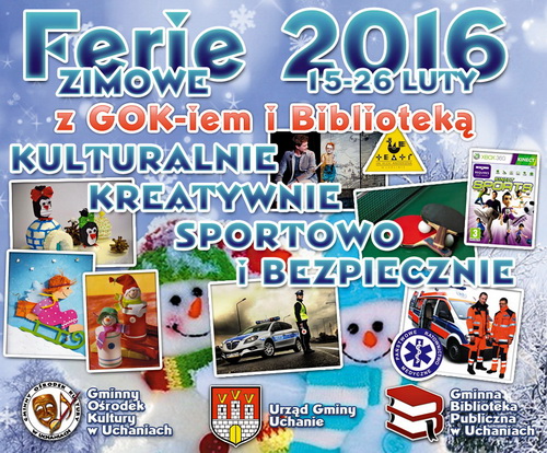 Ferie Zimowe z GOK-iem i Biblioteką 15-26 2016