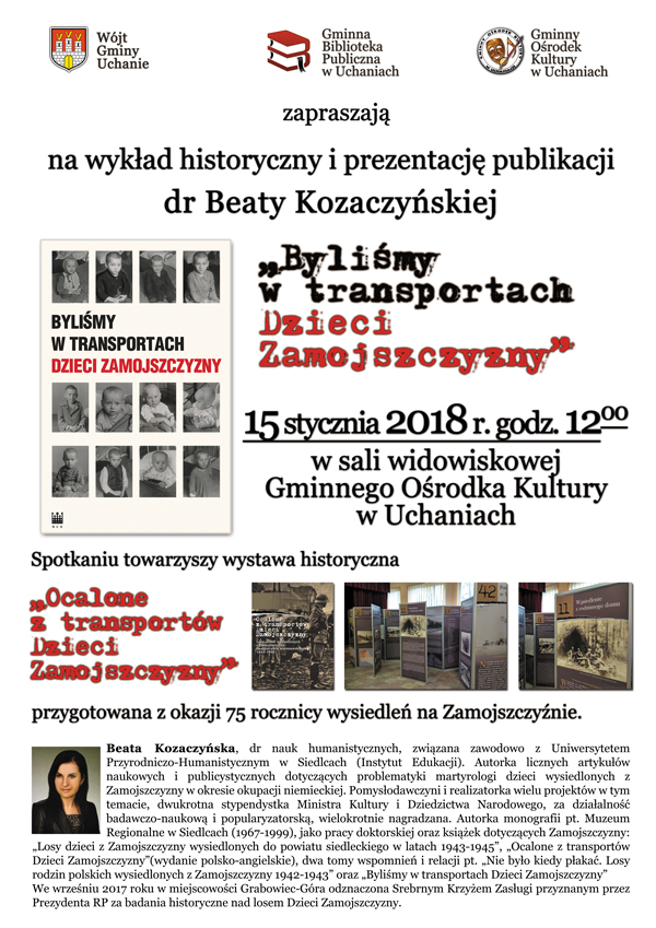 prezentacja publikacji "Byliśmy w transportach Dzieci Zamojszczyzny"