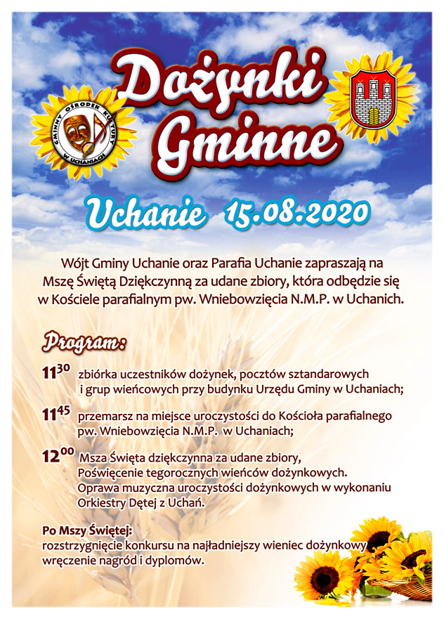 Dożynki gminno-parafialne - Uchanie 15 sierpnia 2020