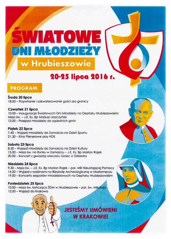 ŚDM w Hrubieszowie 2025 lipca 2016r.